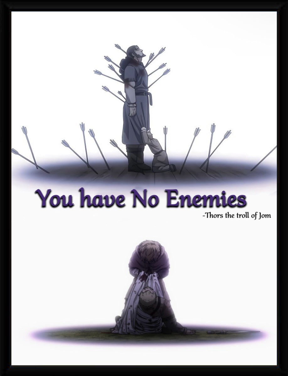 Framed version of the poster featuring Thors with the quote, emphasizing a sleek and modern presentation.