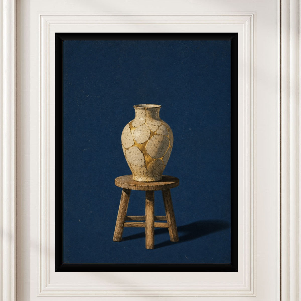 The Cracked Vase Poster featured in a stylish environment, showcasing its elegance and charm.