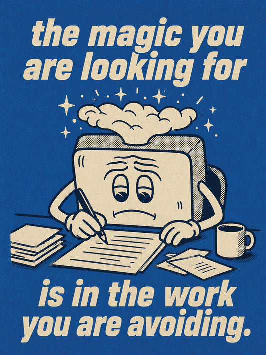 Colorful poster featuring motivational text about the importance of effort for success.