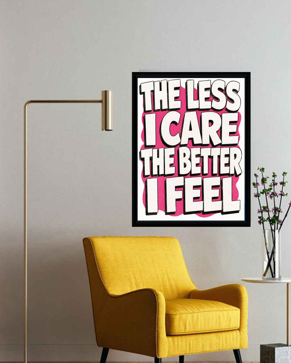 Poster displayed in a styled setting, highlighting its colorful and motivational design.