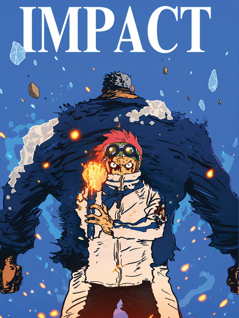 Garp and Koby poster featuring vibrant colors and dramatic composition.