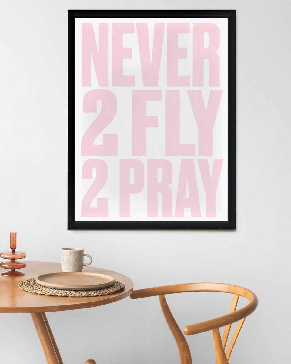 Inspirational poster in a beautifully arranged setting, enhancing the overall decor.