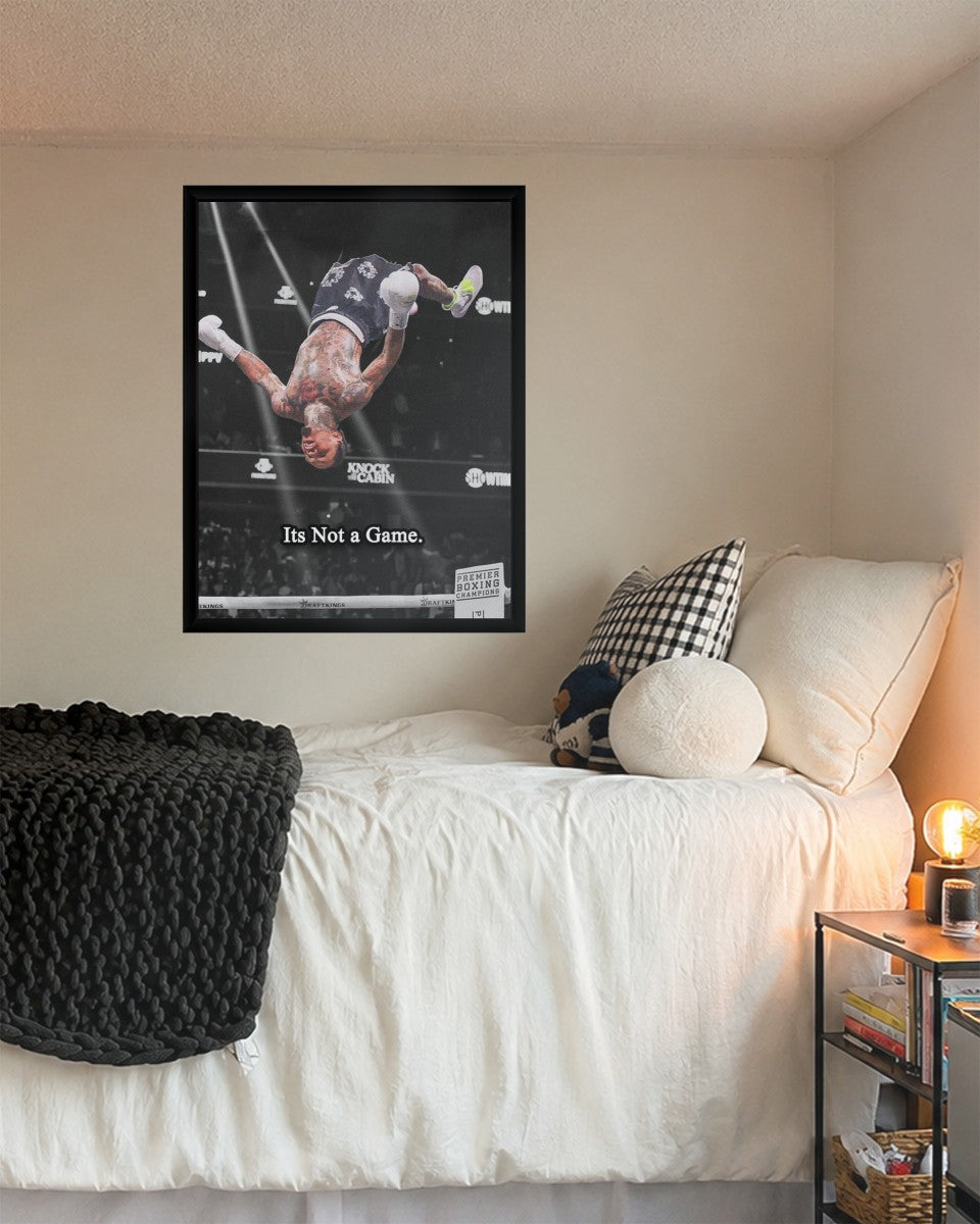 Gervonta Davis action poster in a modern styled setting.