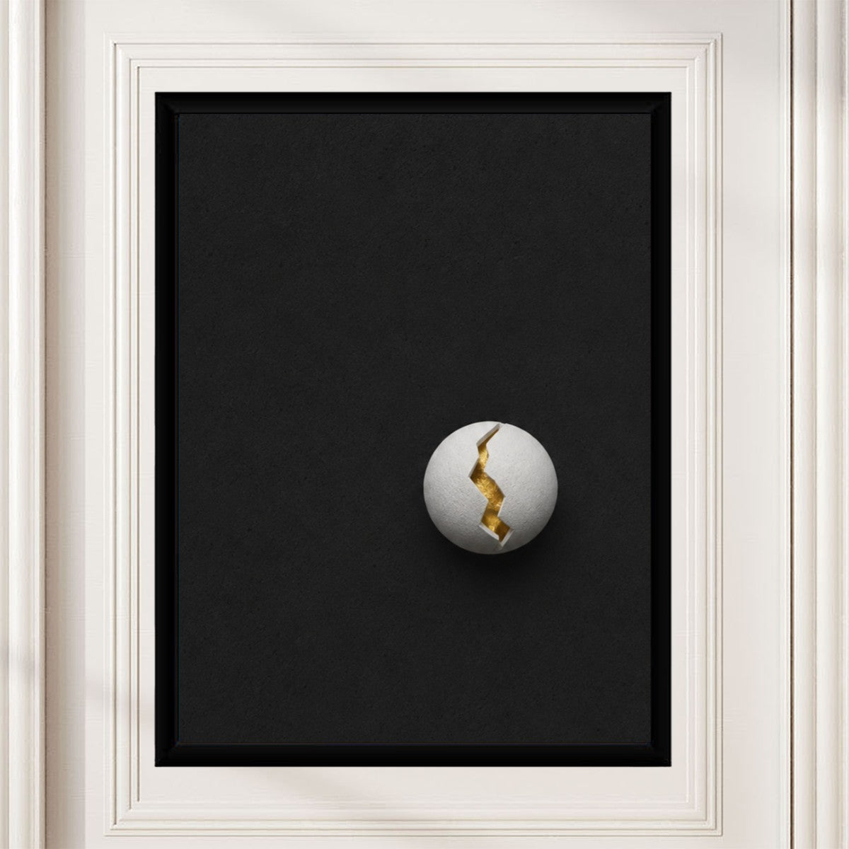 The Gold Ball Poster presented in a modern workspace, showcasing its luxurious aesthetic.