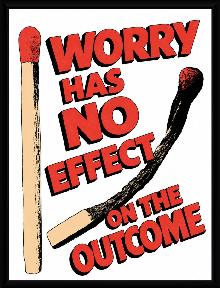 The motivational poster displayed in an elegant, modern frame highlighting its colorful design.