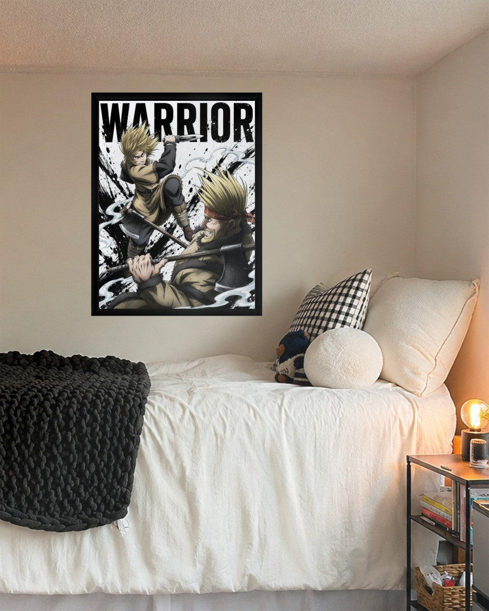 The Thorkell vs Thors poster displayed in a stylish setting, showcasing its vibrant colors against a modern backdrop.